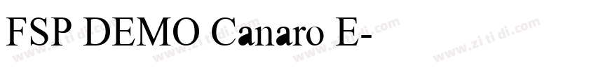 FSP DEMO Canaro E字体转换 FSP DEMO Canaro E字体转换